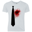 T-Shirts Heather White / YXS Butcher tie Youth Triblend T-Shirt