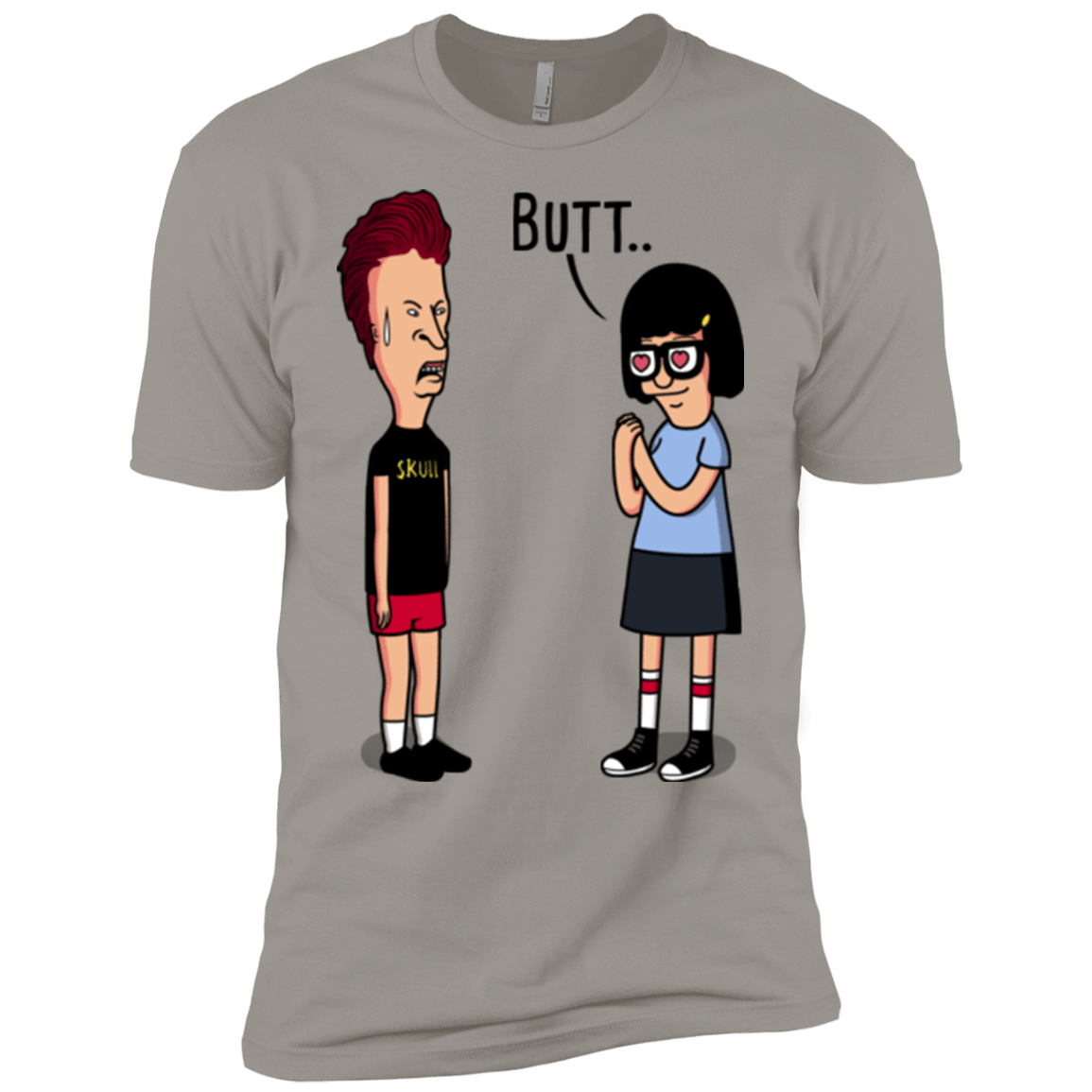 T-Shirts Light Grey / YXS butt.. Boys Premium T-Shirt