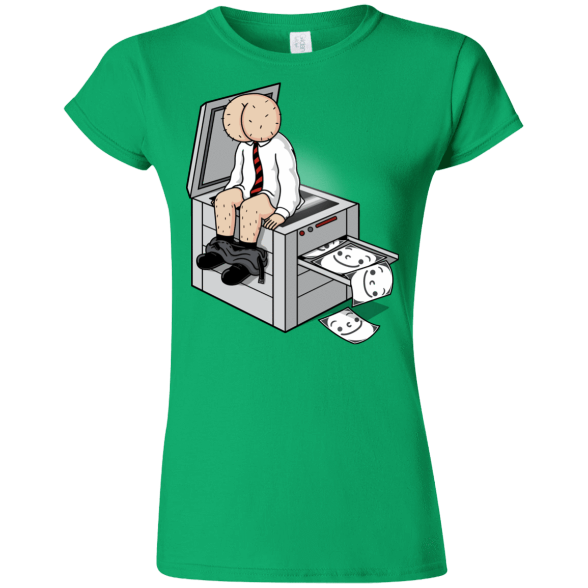 T-Shirts Irish Green / S Butt Face Copies Junior Slimmer-Fit T-Shirt