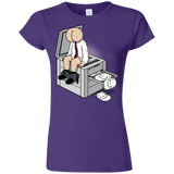 T-Shirts Purple / S Butt Face Copies Junior Slimmer-Fit T-Shirt