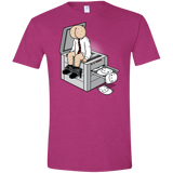 T-Shirts Antique Heliconia / S Butt Face Copies Men's Semi-Fitted Softstyle