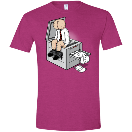 T-Shirts Antique Heliconia / S Butt Face Copies Men's Semi-Fitted Softstyle