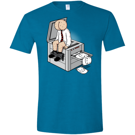 T-Shirts Antique Sapphire / S Butt Face Copies Men's Semi-Fitted Softstyle