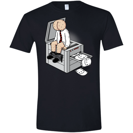 T-Shirts Black / S Butt Face Copies Men's Semi-Fitted Softstyle