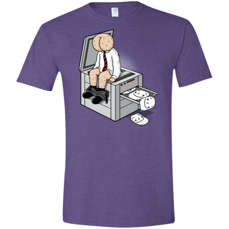 T-Shirts Heather Purple / S Butt Face Copies Men's Semi-Fitted Softstyle