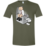 T-Shirts Military Green / S Butt Face Copies Men's Semi-Fitted Softstyle