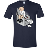 T-Shirts Navy / S Butt Face Copies Men's Semi-Fitted Softstyle