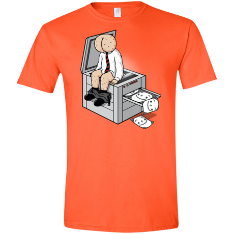 T-Shirts Orange / S Butt Face Copies Men's Semi-Fitted Softstyle