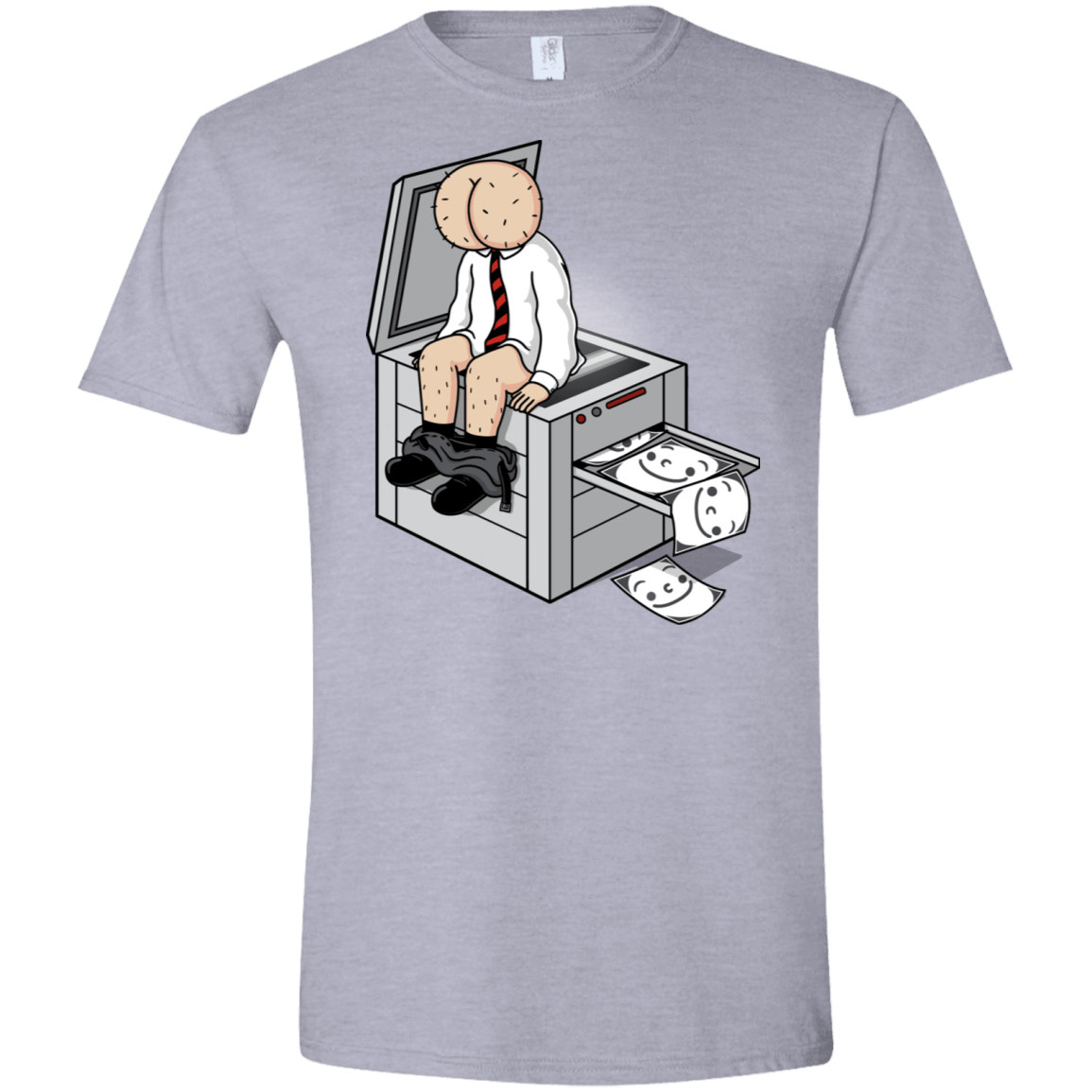 T-Shirts Sport Grey / X-Small Butt Face Copies Men's Semi-Fitted Softstyle