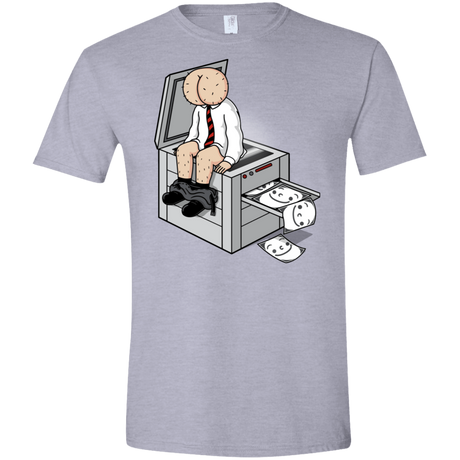 T-Shirts Sport Grey / X-Small Butt Face Copies Men's Semi-Fitted Softstyle