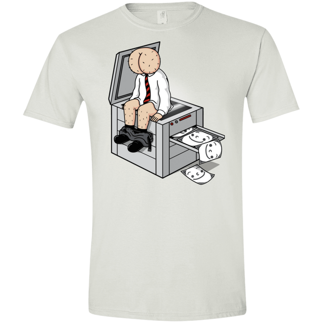 T-Shirts White / X-Small Butt Face Copies Men's Semi-Fitted Softstyle
