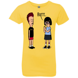 T-Shirts Vibrant Yellow / YXS butt.. Girls Premium T-Shirt