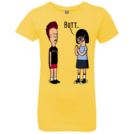 T-Shirts Vibrant Yellow / YXS butt.. Girls Premium T-Shirt