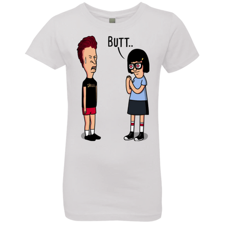 T-Shirts White / YXS butt.. Girls Premium T-Shirt