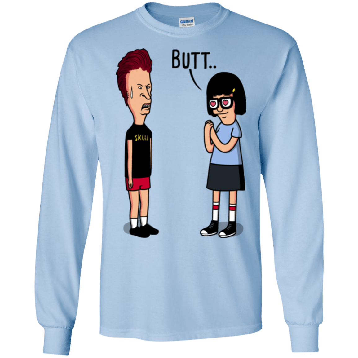 T-Shirts Light Blue / S butt.. Men's Long Sleeve T-Shirt