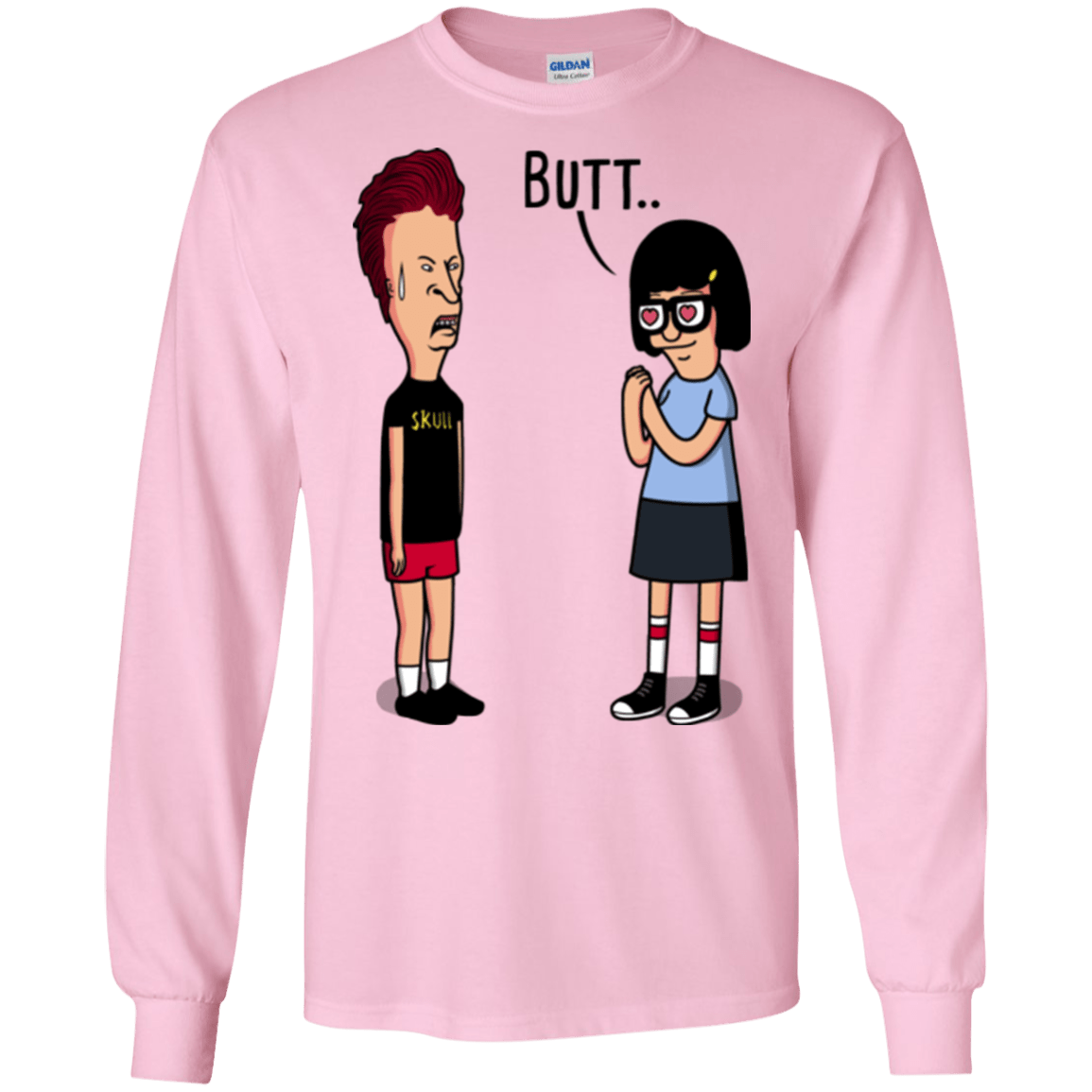 T-Shirts Light Pink / S butt.. Men's Long Sleeve T-Shirt