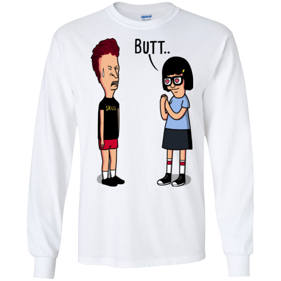 T-Shirts White / S butt.. Men's Long Sleeve T-Shirt