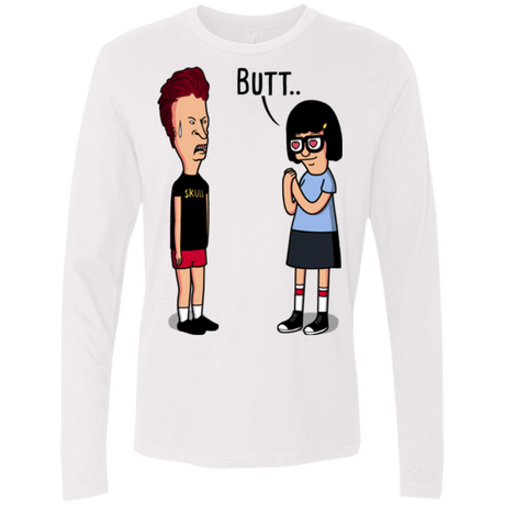 T-Shirts White / S butt.. Men's Premium Long Sleeve