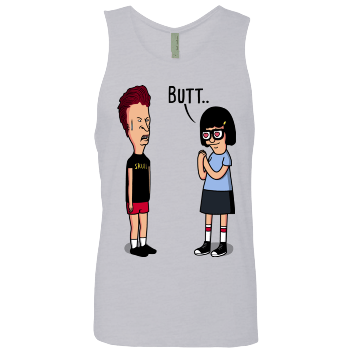 T-Shirts Heather Grey / S butt.. Men's Premium Tank Top