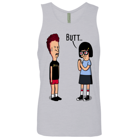 T-Shirts Heather Grey / S butt.. Men's Premium Tank Top