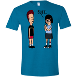 T-Shirts Antique Sapphire / S butt.. Men's Semi-Fitted Softstyle