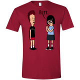 T-Shirts Cardinal Red / S butt.. Men's Semi-Fitted Softstyle