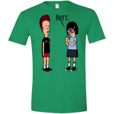 T-Shirts Heather Irish Green / S butt.. Men's Semi-Fitted Softstyle