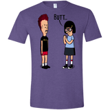 T-Shirts Heather Purple / S butt.. Men's Semi-Fitted Softstyle