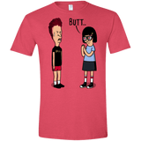 T-Shirts Heather Red / S butt.. Men's Semi-Fitted Softstyle