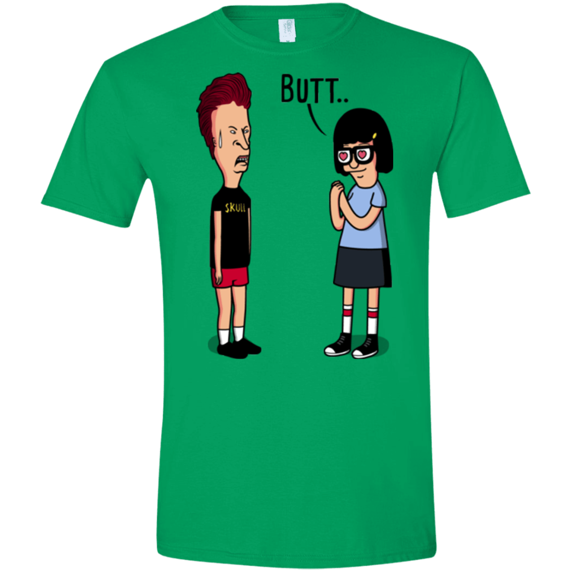 T-Shirts Irish Green / S butt.. Men's Semi-Fitted Softstyle