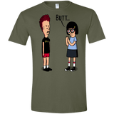 T-Shirts Military Green / S butt.. Men's Semi-Fitted Softstyle