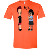 T-Shirts Orange / S butt.. Men's Semi-Fitted Softstyle