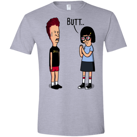 T-Shirts Sport Grey / X-Small butt.. Men's Semi-Fitted Softstyle