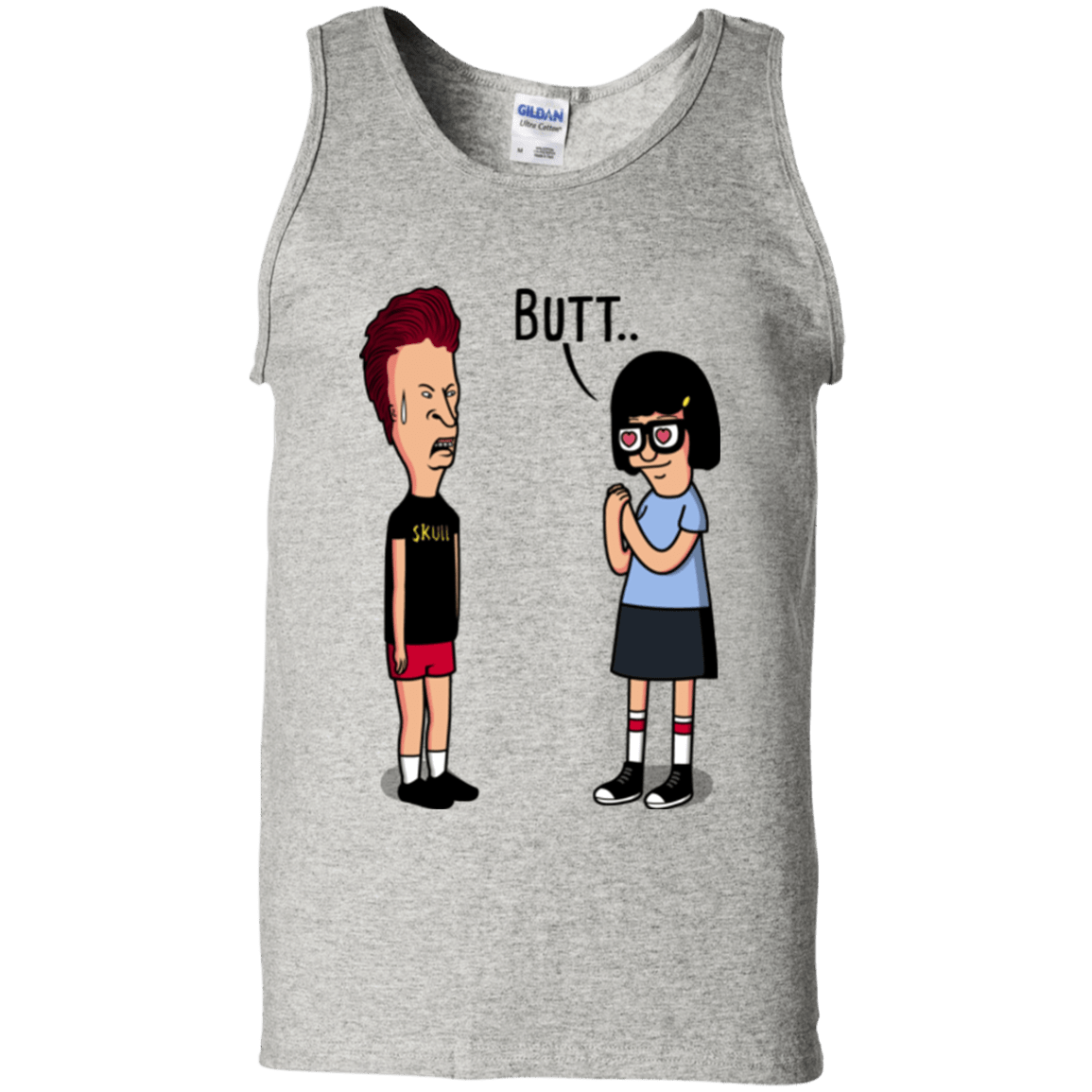 T-Shirts Ash / S butt.. Men's Tank Top