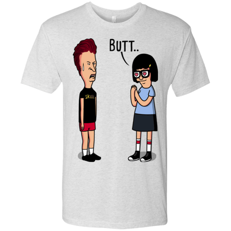 T-Shirts Heather White / S butt.. Men's Triblend T-Shirt