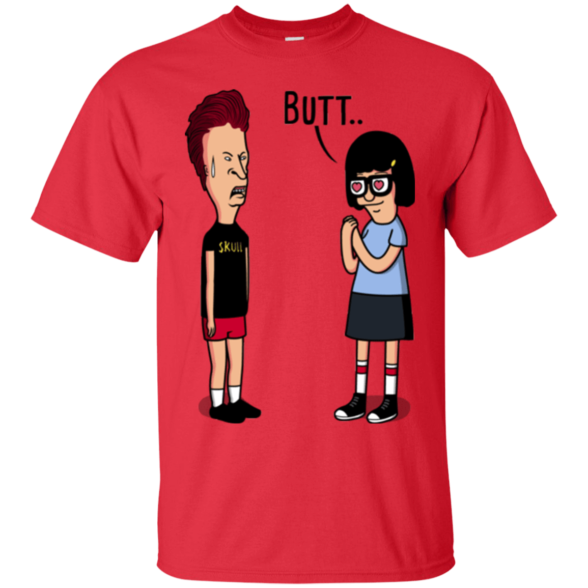 T-Shirts Red / S butt.. T-Shirt