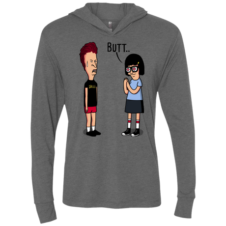 T-Shirts Premium Heather / X-Small butt.. Triblend Long Sleeve Hoodie Tee