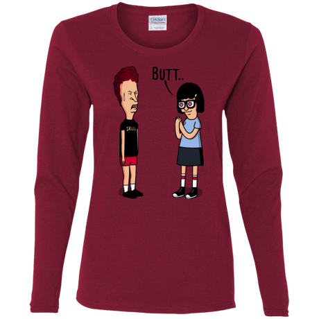 T-Shirts Cardinal / S butt.. Women's Long Sleeve T-Shirt