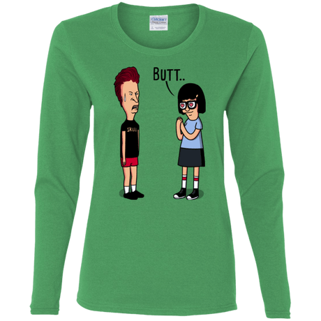 T-Shirts Irish Green / S butt.. Women's Long Sleeve T-Shirt