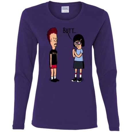 T-Shirts Purple / S butt.. Women's Long Sleeve T-Shirt