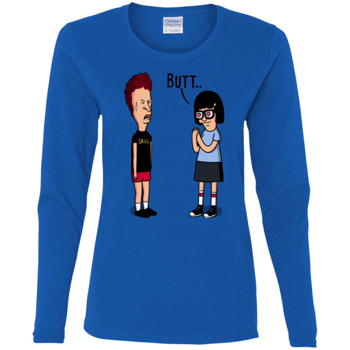 T-Shirts Royal / S butt.. Women's Long Sleeve T-Shirt