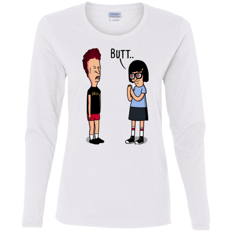 T-Shirts White / S butt.. Women's Long Sleeve T-Shirt