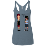 T-Shirts Indigo / X-Small butt.. Women's Triblend Racerback Tank
