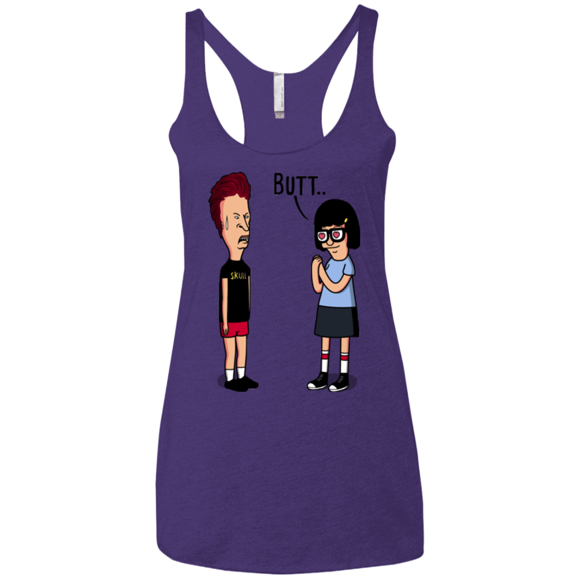 butt.. Women's Triblend Racerback Tank