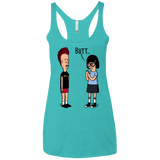 T-Shirts Tahiti Blue / X-Small butt.. Women's Triblend Racerback Tank