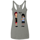 T-Shirts Venetian Grey / X-Small butt.. Women's Triblend Racerback Tank