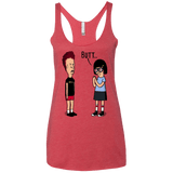 T-Shirts Vintage Red / X-Small butt.. Women's Triblend Racerback Tank