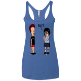 T-Shirts Vintage Royal / X-Small butt.. Women's Triblend Racerback Tank