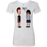 T-Shirts Heather White / S butt.. Women's Triblend T-Shirt