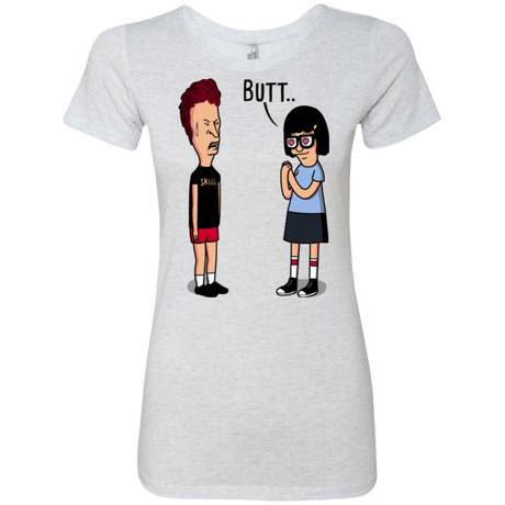 T-Shirts Heather White / S butt.. Women's Triblend T-Shirt